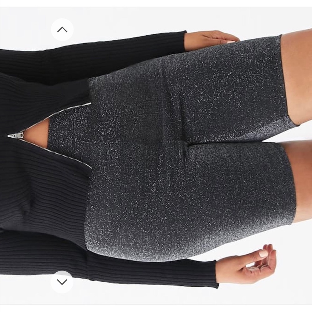 Metallic Biker Shorts